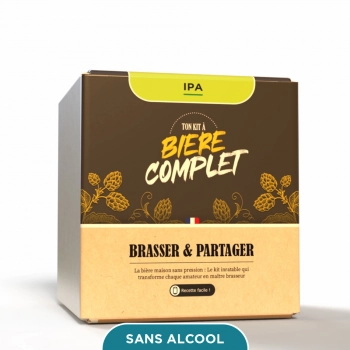 Kit de Bière IPA sans alcool complet pour brassage 5 litres