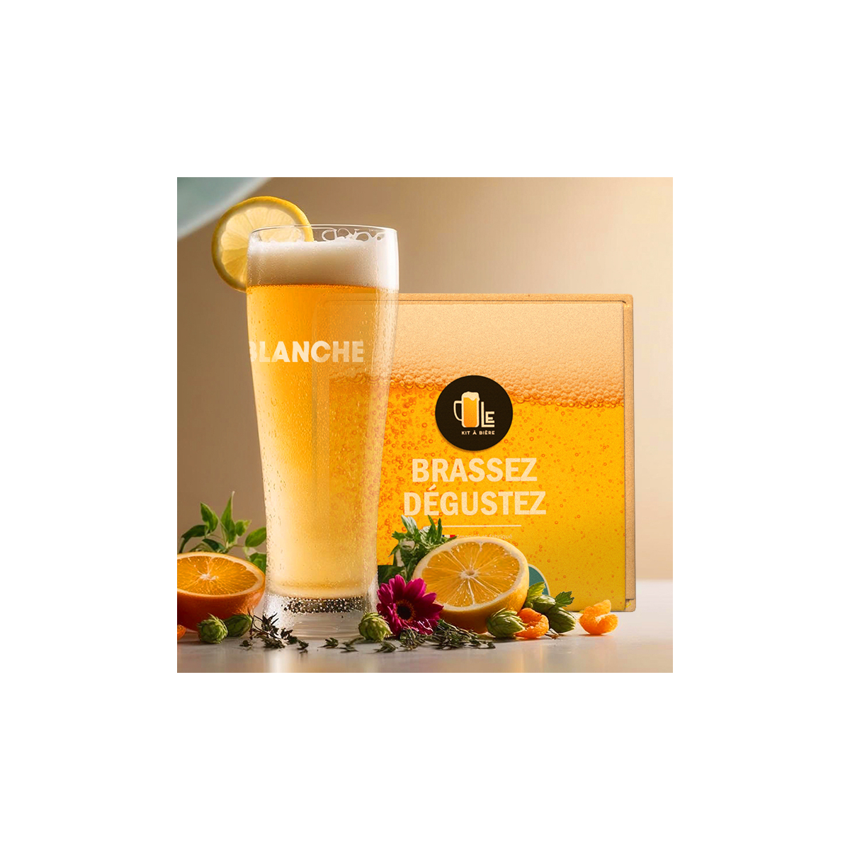 Kit de Bière Blanche complet pour brassage 5 litres