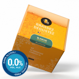 Kit de Bière Blanche sans alcool complet pour brassage 5 litres