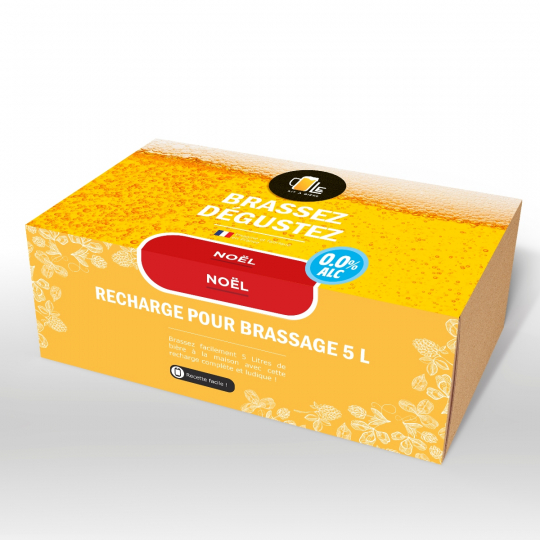 Recharge de Bière de Noël sans alcool pour brassage 5 litres